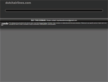 Tablet Screenshot of dutchairlines.com